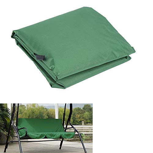 Ejoyous Patio Swing Cushion Cover, Outdoor Waterproof Swing Chair Canopy Hammock Seat Protection Cover Replacement For 3-Seat Swing, 59.1 X 19.7 X 3.9In (Green) #TOP7