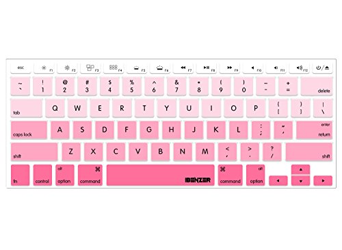 iBenzer Macaron Series Silicone Keyboard Cover for MacBook Pro13’’ with Function Keys NO Touch Bar (2018 2017 2016 Model A1708), GPK