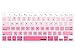 iBenzer MKC02GPK Macaron Series Keyboard Cover for MacBook Pro 13" 15" 17" (with or without Retina Display) and iMac Wireless Keyboard, Gradual Pink