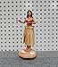 Hula Girl Mini Size Dashboard Doll 4.5" High with Raffia Skirt (Multi-Color)