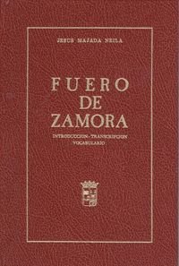Portada de Fuero de Zamora