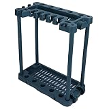 organizador herramientas jardineria Material premium: el carro de almacenamiento de herramientas de jardín móvil adopta material ABS de alta calidad, fuerte y duradero, resistente al desgaste