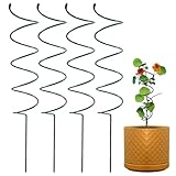 4Pack Spiral Tomato Stakes Plant Trellis ，Indoor...