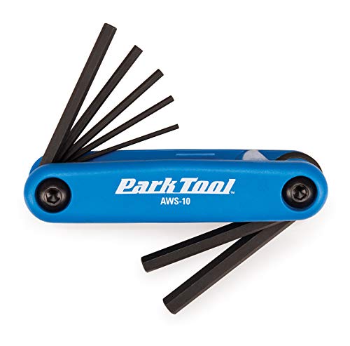 Park Tool AWS10 Składany zestaw kluczy sześciokątnych 1,5-6 mm, niebieski