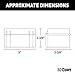 CURT 52027 5-Inch x 3-3/8-Inch x 3-3/4-Inch Watertight Trailer Breakaway Battery Case