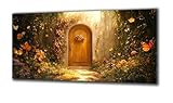 Diamond Painting Art Kit Planta Mariposa Diamond Painting Adultos Niños Diamantes para Manualidades Punto de Cruz Diamante Kit Otoño Modernos Hogar Cuadros Decorativos, Regalo Mujer 60x120cm O-380