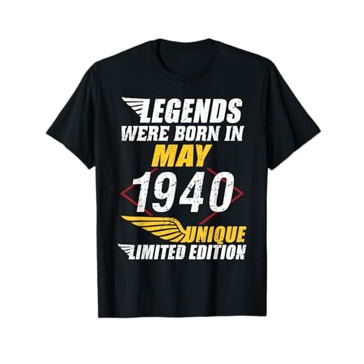 Cumpleaños Mayo 1940 Edición Limitada Regalo Legend May Camiseta