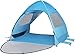 Tienda de campaña de playa Pop up, UPF 50+, impermeable y resistente al viento, para camping, suelo extensible con 2 ventanas de ventilación, 2 puertas, 2 – 3 carpa para playa, parque, camping