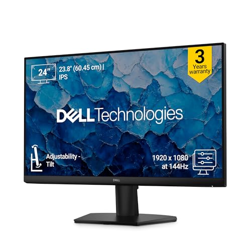 Dell SE2426H 23.8-Inch Full HD IPS Panel Monitor (Black) Ultra-Thin Bezels, Flicker-Free Display, Comfortview Plus, HDMI & VGA Connectivity – Sleek Design for Home & Office view 1