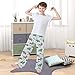 Yuiboo Christmas Dachshund Youth Lounge Pajama Pants Elastic Waist Sleepwear PJ Bottoms Gifts With 2 Pockets 11-12Y