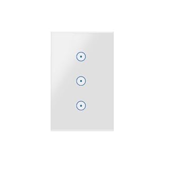 Smart Light Switch, Jinvoo 2.4Ghz WiFi 3 Gang Light Switch,Compatible with Alexa, Google Assistant, Remote Control and Schedule, Neutral Wire Required, No Hub Required1 Pack,White