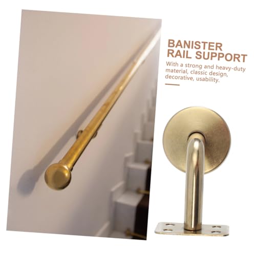 Soportes de barandilla de acero inoxidable resistentes para montaje pared de pasamanos 4