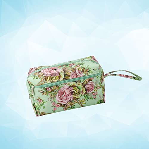 Image of COHEALI Handbag Xcm Organizer Cloth Holder Supplies Accessories Ball Printed Handbag Size:large - Wool Knitting Square Crochet Flower Bag Storage Tote Diy Oxford Yarn Floral