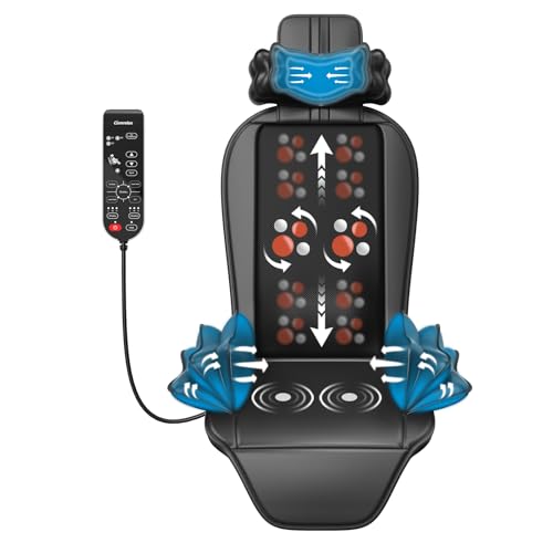 Comrelax Shiatsu Massage Cushion with Heat,Kneading Massager with Vibration,Seat Massager