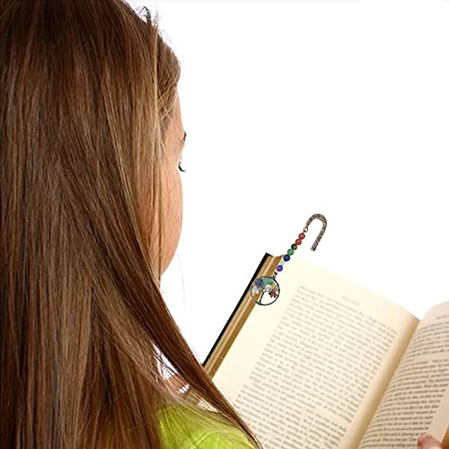 DUGYIRS 2 Pezzi Segnalibro di Cristallo 7 Chakra