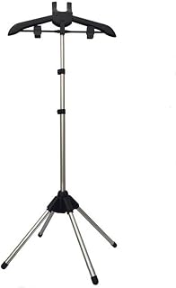 Iron Steam Stand; Foldable Garment Clothes Drying Rack; Handheld Garment Steamer Rack; Height Adjustable Standing Garment Hanger; Steam Ironing Machine Accessories Bracket (Black)
