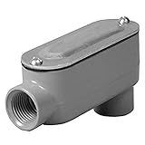 TayMac RLB300 Threaded LB Conduit Body, Die Cast Aluminum, Stamped Steel Cover, 3-Inch