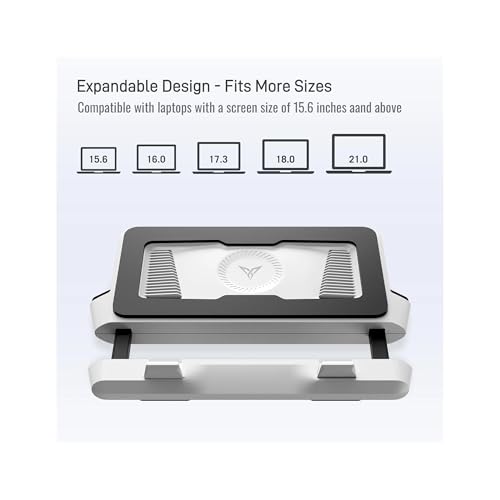 Base de refrigeración para laptop con ventilador turbo ajustable miniatura 6