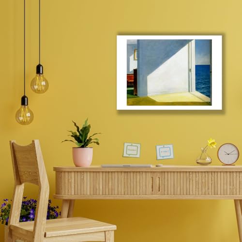 Edward Hopper Rooms by the Sea impression d'art mate format medium par Spiffing Prints