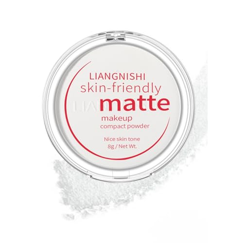 LIANGNISHI コンシーラーセッティングパウダー、バナナパウダー、ロングラスティングクリアパウダー、タッチアップパウダー、ウォータープルーフブライトニングセッティングパウダー、ハイライターパウダー、マットテクスチャー-01#冷たく白い肌