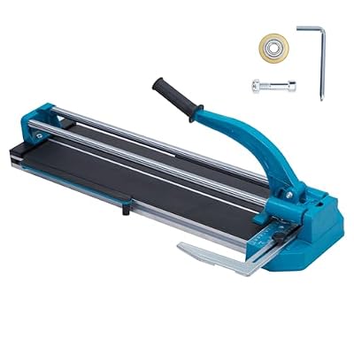 48 Inch Manual Tile Cutter Tool with Aluminium Alloy Frame, Double Rails, Tungsten Carbide Cutting Wheel, Laser Guide and Anti-Skid Feet for Precision Cutting of Porcelain Ceramic Wet Tile Saw
