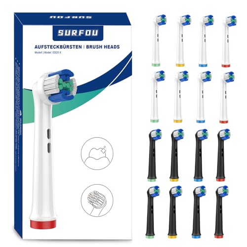 16 Unidades Recambios Oralb, Compatible Recambio Cepillo Electrico Oral B, Cepillos Cabezal Electricos, Repuesto Clean Toothbrush Heads Eléctrico Escova Cabezales