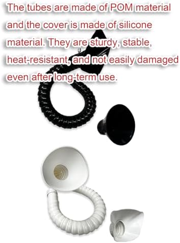 Flexible Vent Hose for Range Hood - 3" x 63" Ducting for Kitchen Exhaust Fan - Easy Installation & Adjustable Air Duct (Black, 75MM)