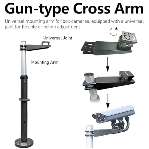 Support caméra extérieur en aluminium ERRULAN extensible pour parking - 7