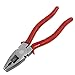 Aexit Red Good Performance Pliers Rubber Handle Combination Pliers Side-Cutting Pliers Hand Tool