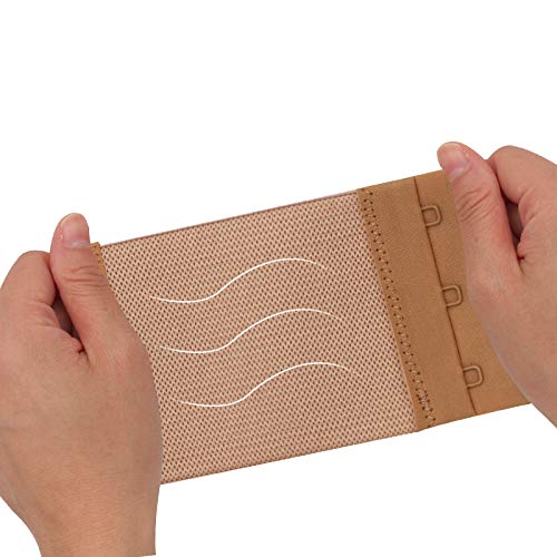 Yarbar Bra Extender 3 Hook Womens Bra Strap Extenders Pack Of 3 Soft Comfortable (Assorted, 1/2 Inch Spacing) #TOP4