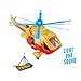 Simba Fireman Sam Helicopter Wallaby II Update, Automatic Rotor, Light, Sound, Winch, Tom Figure, Accessories, 34 cm, from 3 Years