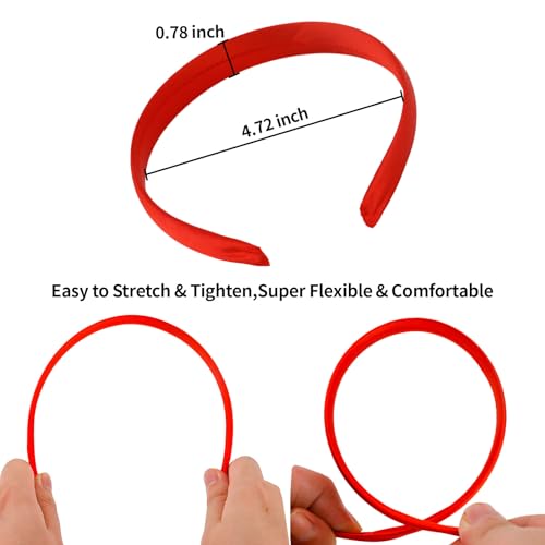 Amariver 8653 12 Pcs Satin Headbands thumb #1