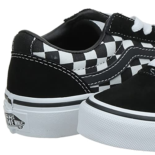 Vans Unisex Kids Ward Suede/Canvas Sneakers, Zwart (Checkered Black True White), 38 EU