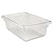 Rubbermaid Commercial Products Food Storage Box/Tote for Restaurant/Kitchen/Cafeteria, 3.5 Gallon, Clear (FG330900CLR)