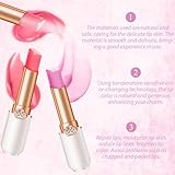 3PCS Lip Balm, Clear Colour Temperature Change Lipstick Set, Long Lasting Moisturising Lipstick Women's Lip Care, Natural Lip Protection, Lip Repair (#A) - Image 5