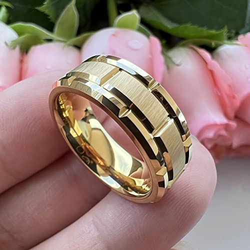 8mm Tungsten Rings for Men and Women - Promise Engagement Wedding Band