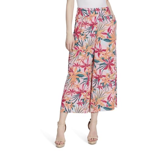 Jessica Simpson Women's Rosalie Wide Leg Pull on Crop Pant with Slant Pockets Standard