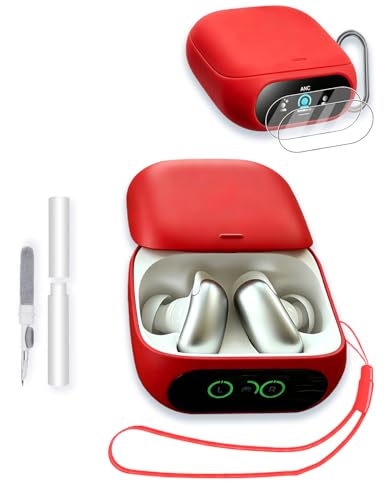 Anker Soundcore Liberty 5 Pro�C���z���p�P�[�X�A�\�t�g�V���R���ی�|�[�^�u���X�N���b�`�ϏՌ��A2�p�b�N�X�N���[���v���e�N�^�[&�N���[�i�[�L�b�g&�J���r�i&�X�g���b�v�t���A���b�h