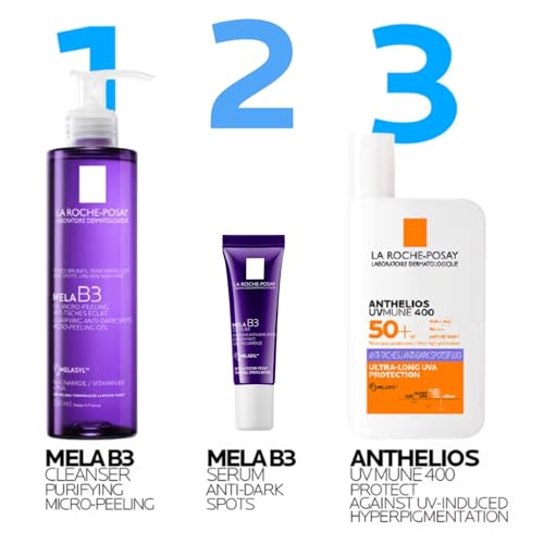 Image of La Roche-Posay Mela B3 Anti-Dark Spot Serum with Melasyl & Niacinamide 10ml | TARGETS VISIBLE DARK SPOTS, ADVANCED MELASYL INNOVATION, 10% NIACINAMIDE POWERED\, LIGHTWEIGHT TEXTURE, DERMATOLOGIST TESTED