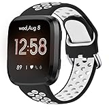 【Características de las Pulseras Versa】El diseño de dos colores hace que su correa fitbit versa esté más de moda. El diseño de los orificios de aire hace que su correa sea más transpirable.
