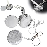 YUPZAR 2 piezas Posacenere Portable de bolsillo, de bolsillo con portallaves y tapa para, paseos y viajes