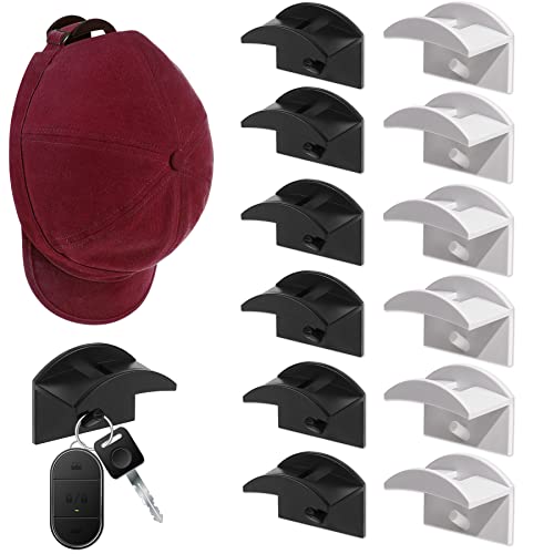20 Stück selbstklebende Huthaken für Wand, minimalistisches Design, Huthalter, Organizer, Hutablage für Baseballkappen, Display, kein Bohren, starker Halt Hutaufhänger Cover
