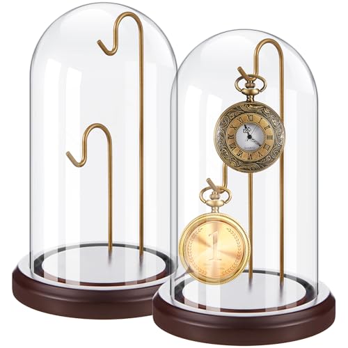 Beeveer 4 x 7 Inch Pocket Watch Glass Display Dome