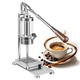 KRYANFEN Manuelle Kaffeemaschine mit Manometer, Retro Espressomaschine Hebel, 58mm Korb, 1-16 Bar Regelbarer Druck, 345ml Volumen, für Espresso, Manuelle Espresso Hebelmaschine CoffeeMachineSet