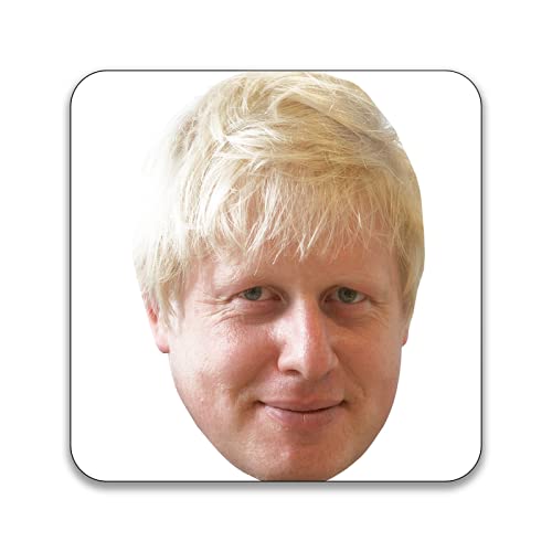 Gift Insanity Boris Johnson Face - Pack Of 10 Square Stickers - 55Mm X 55Mm