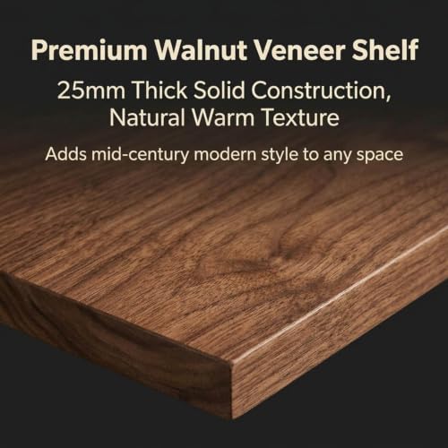 Estantería para equipo de música de madera maciza con baldas regulables y soporte robusto 7