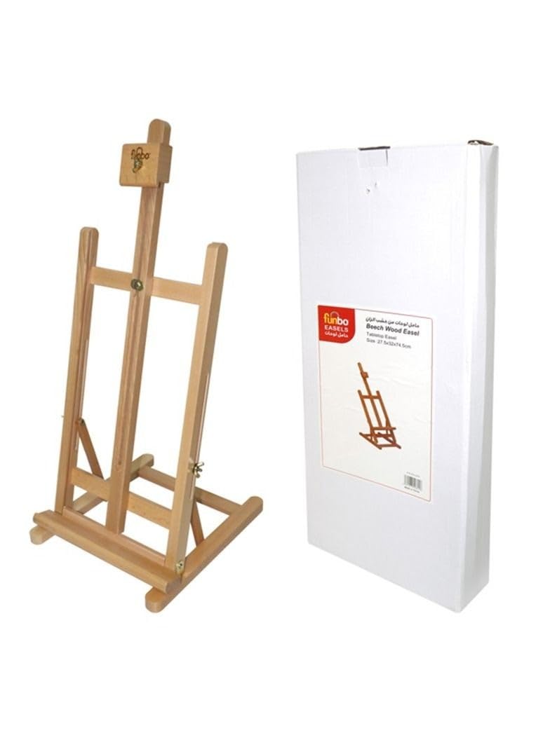 FunboBeech Wood Easel for Painting Canvas, 27.5 cm x 32 cm x 74.5 cm Size