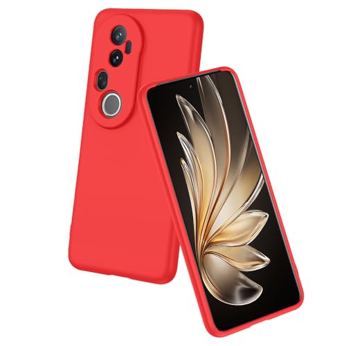 Image of Back Cover for Vivo T4 Ultra 5G | Full Camera Protection | Premium Liquid Silicon Case | Flexible Bumper Case for Vivo T4 Ultra 5G (Red)