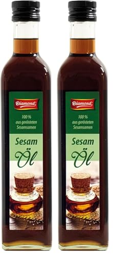 Diamond Aceite De Sesamo Tostado 100% 500 g (Paquete de 2)