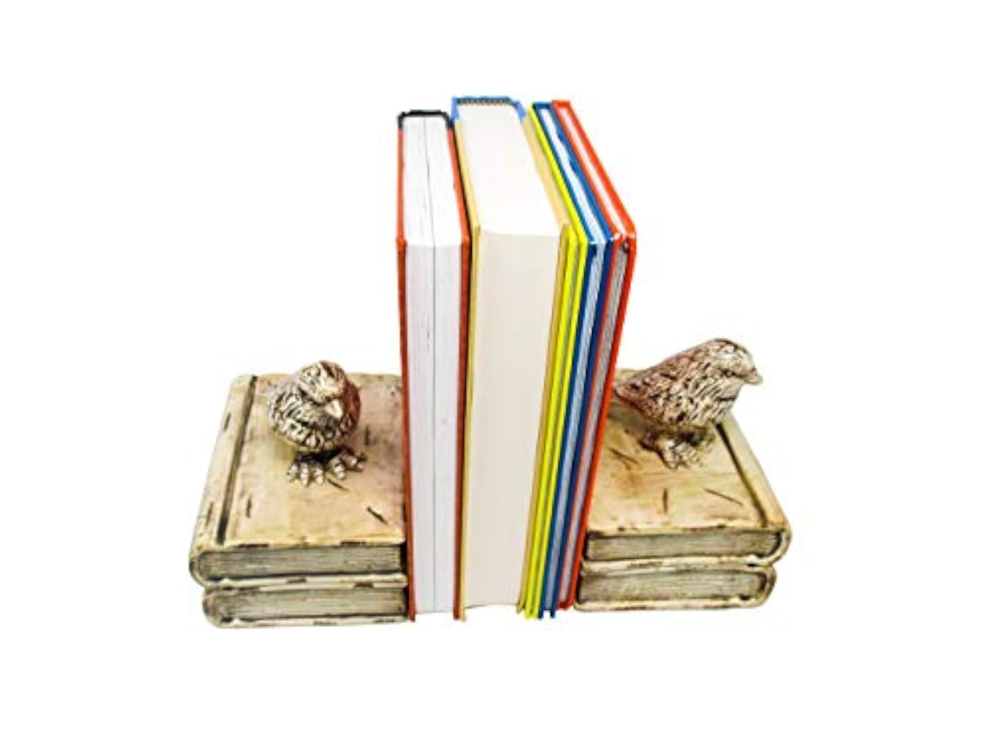 Decorative Bird Bookends for Bookshelf